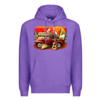 Purple mexican cinco de mayo truck Premium Hoodie - CowGirlArtShop