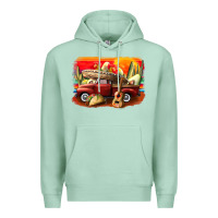 Seafoam mexican cinco de mayo truck Premium Hoodie - CowGirlArtShop