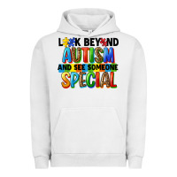 Pigment Lunar Rock look beyond autism and see someone special Urban Hoodie - FaDigitalArtStudio