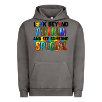 Pigment Tornado look beyond autism and see someone special Urban Hoodie - FaDigitalArtStudio