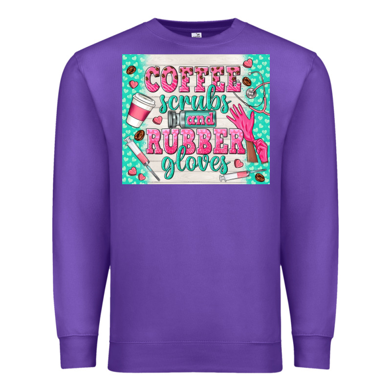 Coffee Scrubs And Rubber Gloves Premium Sweatshirt by TumblerDesignByShophia | Teevron