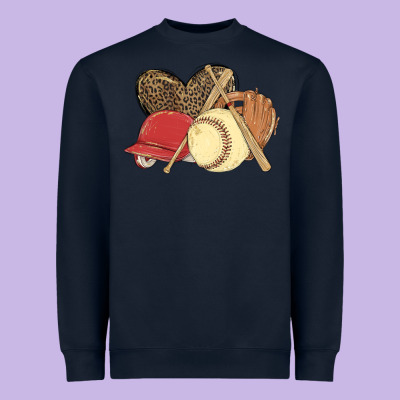 Softball Heavyweight Sweatshirt Designed By Maliassmallbusiness