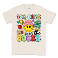 Natural 100 days in the books Classic Tee - MaliasSmallBusiness
