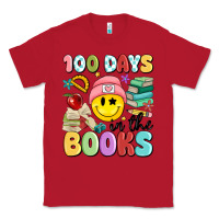 Red 100 days in the books Classic Tee - MaliasSmallBusiness