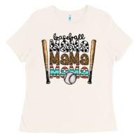 Bone baseball mama mama mama Ladies Tee - CowhideDigitalArt