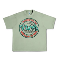 Oil Green floatin on the river killin my liver Urban Heavy Tee - MaliasSmallBusiness