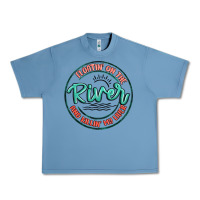 Pebble Blue floatin on the river killin my liver Urban Heavy Tee - MaliasSmallBusiness