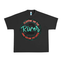 Pigment Black floatin on the river killin my liver Urban Heavy Tee - MaliasSmallBusiness