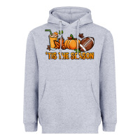 Heather Grey Tis the season Sport Heavyweight Hoodie - HowdyJamesFarm