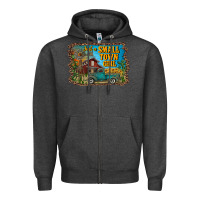 Charcoal Heather just a small town girl Zipper Hoodie - RanaPortraitStore