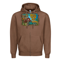 Chestnut just a small town girl Zipper Hoodie - RanaPortraitStore
