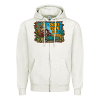 Oatmeal Heather just a small town girl Zipper Hoodie - RanaPortraitStore