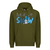 Army Green let it snow Premium Hoodie - JahusDesignShop