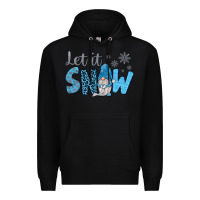 Black let it snow Premium Hoodie - JahusDesignShop