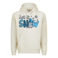 Oatmeal Heather let it snow Premium Hoodie - JahusDesignShop