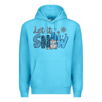 Ocean Blue let it snow Premium Hoodie - JahusDesignShop