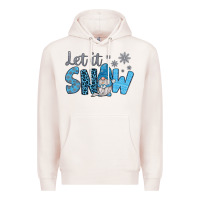 Pale Pink let it snow Premium Hoodie - JahusDesignShop