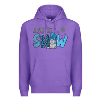 Purple let it snow Premium Hoodie - JahusDesignShop