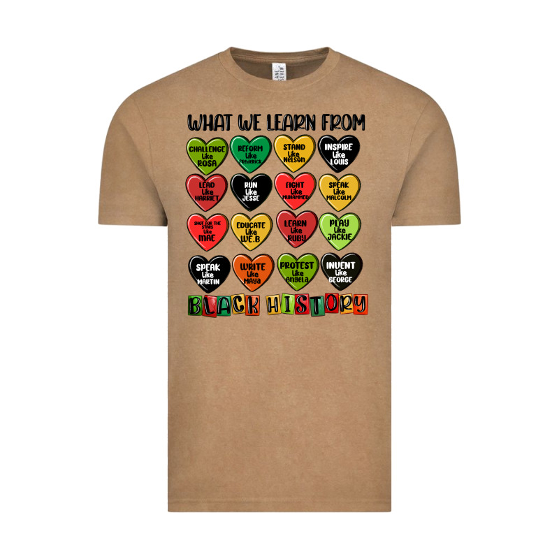 What We Learn From Black History Vintage Tee by MaliasSmallBusiness | Teevron