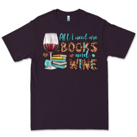 Plum all i need are books and wine Premium Tee - JahusDesignShop