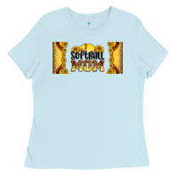 Leopard Softball Mom 16oz Libbey Glass Ladies Tee | Teevron