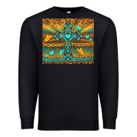 Black western cross Premium Sweatshirt - TumblerDesignByShophia