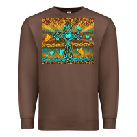 Chestnut western cross Premium Sweatshirt - TumblerDesignByShophia