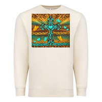 Sandshell western cross Premium Sweatshirt - TumblerDesignByShophia