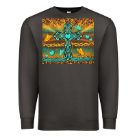 Smoke western cross Premium Sweatshirt - TumblerDesignByShophia