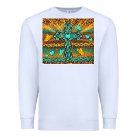 White western cross Premium Sweatshirt - TumblerDesignByShophia