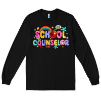 Black school counselor Long Sleeve Tee - MaliasSmallBusiness