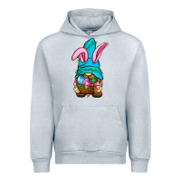 Heather Grey Easter Wicker Basket Gnome Urban Hoodie - BundleAndBundleShop