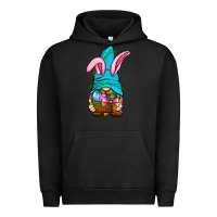 Pigment Black Easter Wicker Basket Gnome Urban Hoodie - BundleAndBundleShop