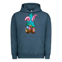 Pigment Midnight Navy Easter Wicker Basket Gnome Urban Hoodie - BundleAndBundleShop
