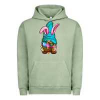 Pigment Oil Green Easter Wicker Basket Gnome Urban Hoodie - BundleAndBundleShop