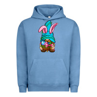 Pigment Pebble Blue Easter Wicker Basket Gnome Urban Hoodie - BundleAndBundleShop