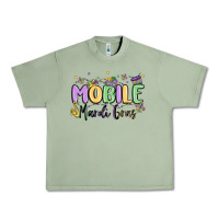 Oil Green mobile mardi gras Urban Heavy Tee - MaliasSmallBusiness
