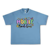 Pebble Blue mobile mardi gras Urban Heavy Tee - MaliasSmallBusiness