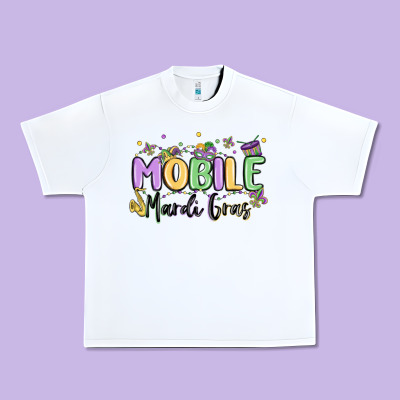 Mobile Mardi Gras Urban Heavy Tee Designed By Maliassmallbusiness