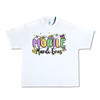 White mobile mardi gras Urban Heavy Tee - MaliasSmallBusiness