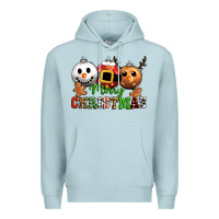 Blue Mist merry christmas Premium Hoodie - CowGirlArtShop