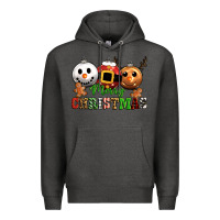 Charcoal Heather merry christmas Premium Hoodie - CowGirlArtShop