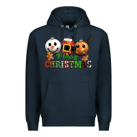 Navy merry christmas Premium Hoodie - CowGirlArtShop