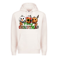 Pale Pink merry christmas Premium Hoodie - CowGirlArtShop