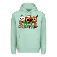 Seafoam merry christmas Premium Hoodie - CowGirlArtShop