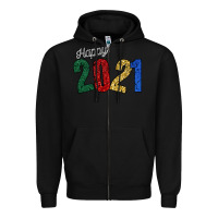 Black Happy 2021 Zipper Hoodie - Bettercallsaul
