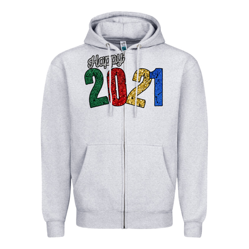 Happy 2021 Zipper Hoodie by Bettercallsaul | Teevron