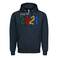Navy Happy 2021 Zipper Hoodie - Bettercallsaul