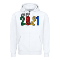 White Happy 2021 Zipper Hoodie - Bettercallsaul
