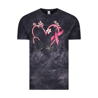 Cloud Black stethoscope nurse medical breast cancer awareness Vintage Tee - MaliasSmallBusiness